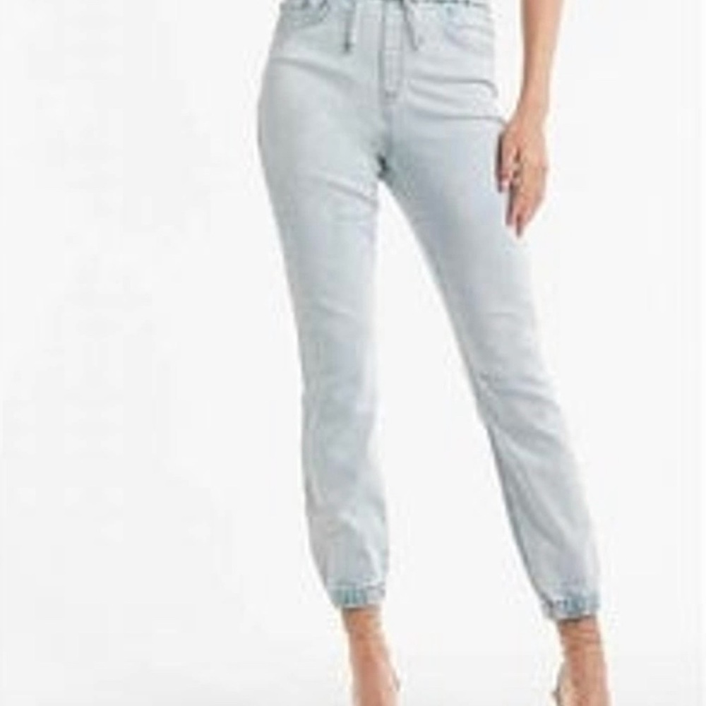 Express denim joggers